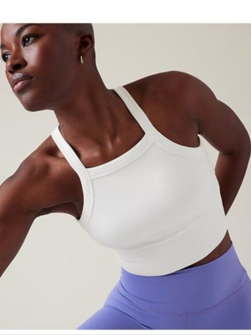 Athleta Aurora High Neck V Back Tank